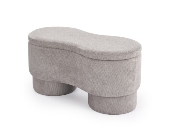 VIVA ławka z funkcją pojemnika popielaty