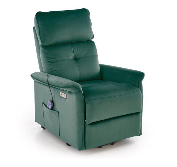 SEMIR 2 fotel wypoczynkowy ciemny zielony