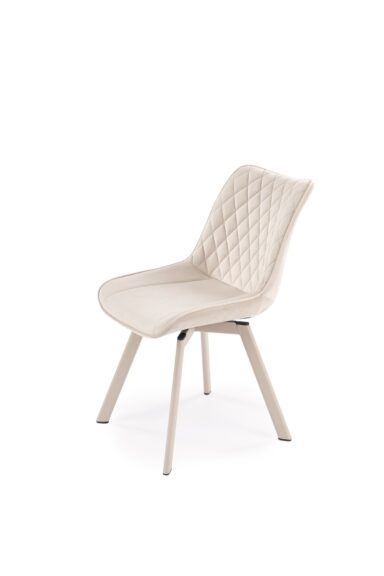 K520_CS krzesło nogi - kaszmir, siedzisko - jasny beżowy