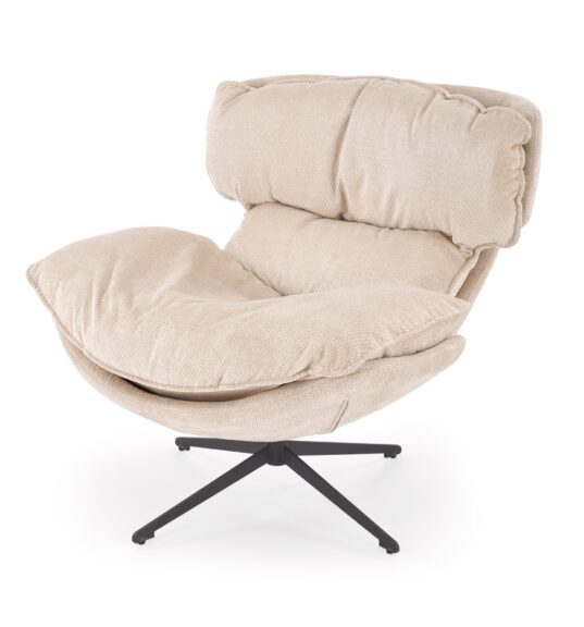 ROGER fotel wypoczynkowy beżowy