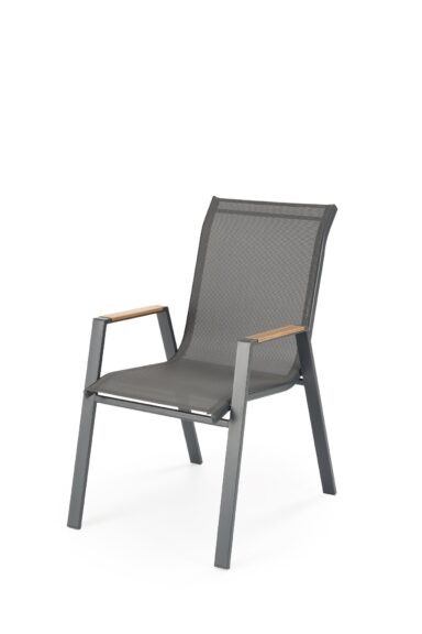 HOVER krzesło ogrodowe, popielaty / antracytowy