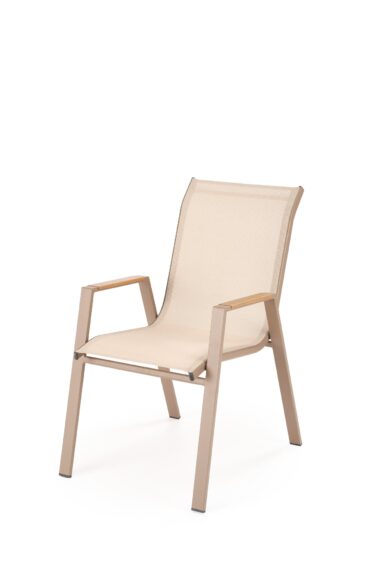 HOVER krzesło ogrodowe, beżowy / cappuccino