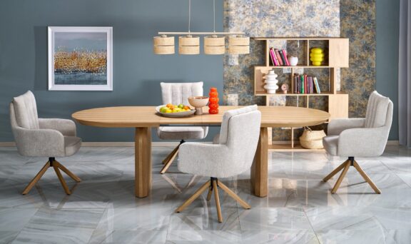 SUNSET stół rozkładany naturalny