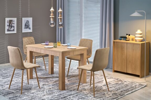 GIZMO stół rozkładany blat - dąb artisan, nogi - dąb artisan