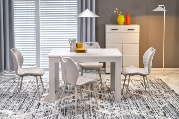 GIZMO stół rozkładany blat - kaszmir, nogi - kaszmir