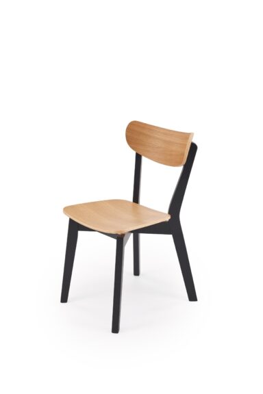 HAITI krzesło czarny / dąb naturalny