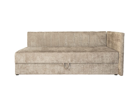 RICKY 90 łóżko z pojemniekiem na pościel i wbudowanym materacem beżowy