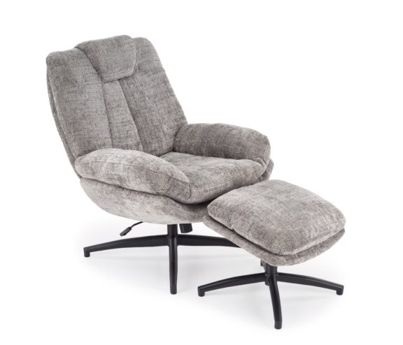 DECLAN fotel wypoczynkowy, popielaty