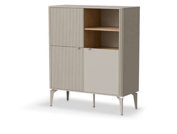 BELUCI KM-2 komoda kaszmir / dąb cremona