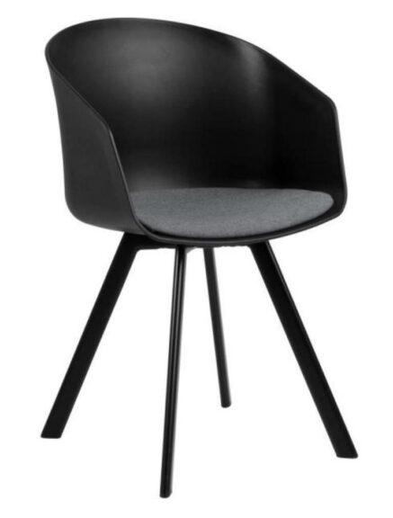 Krzesło Moon czarny/ szary