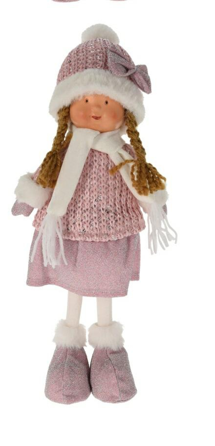 Figurka dziewczynka 38cm różowa - obrazek 7
