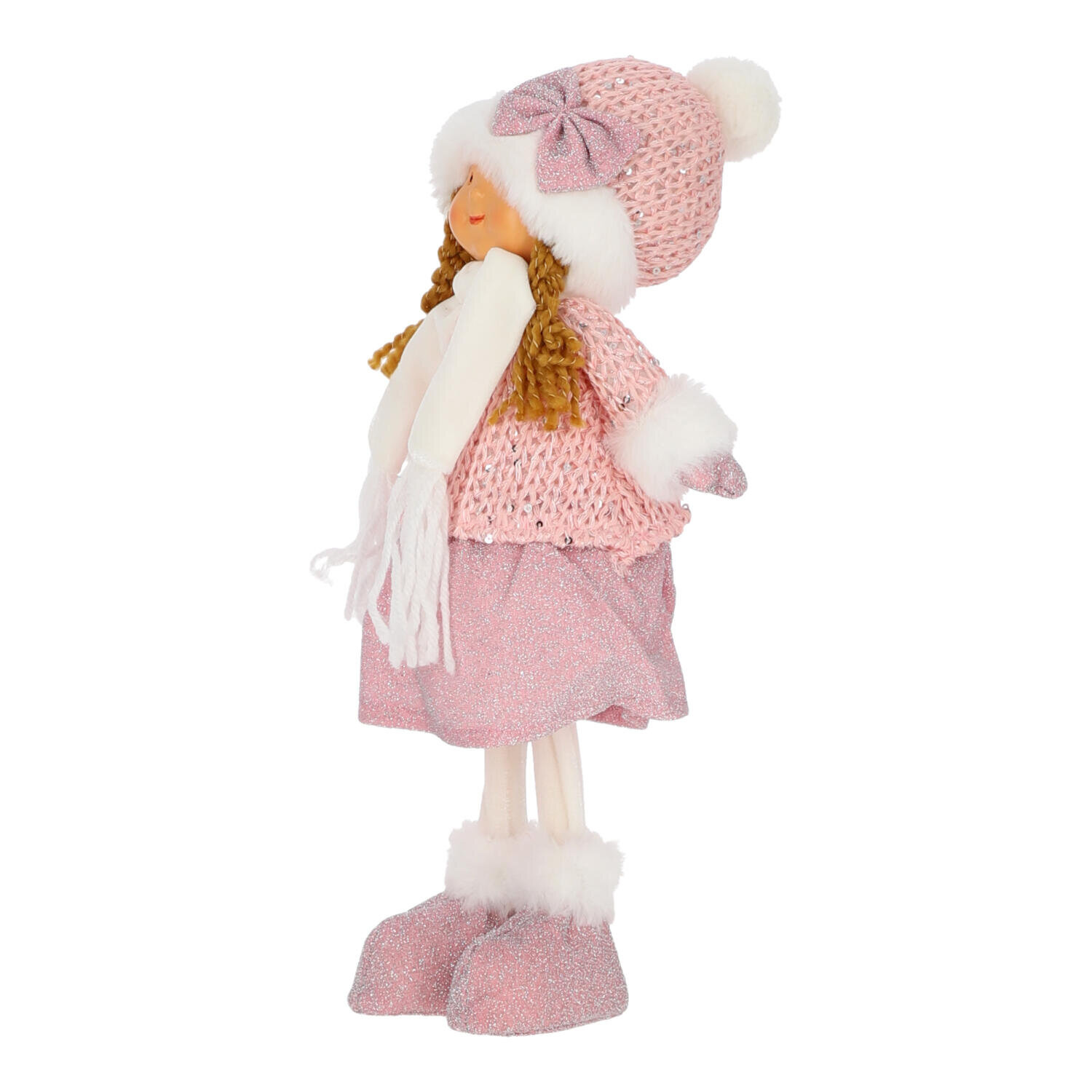 Figurka dziewczynka 38cm różowa - obrazek 2