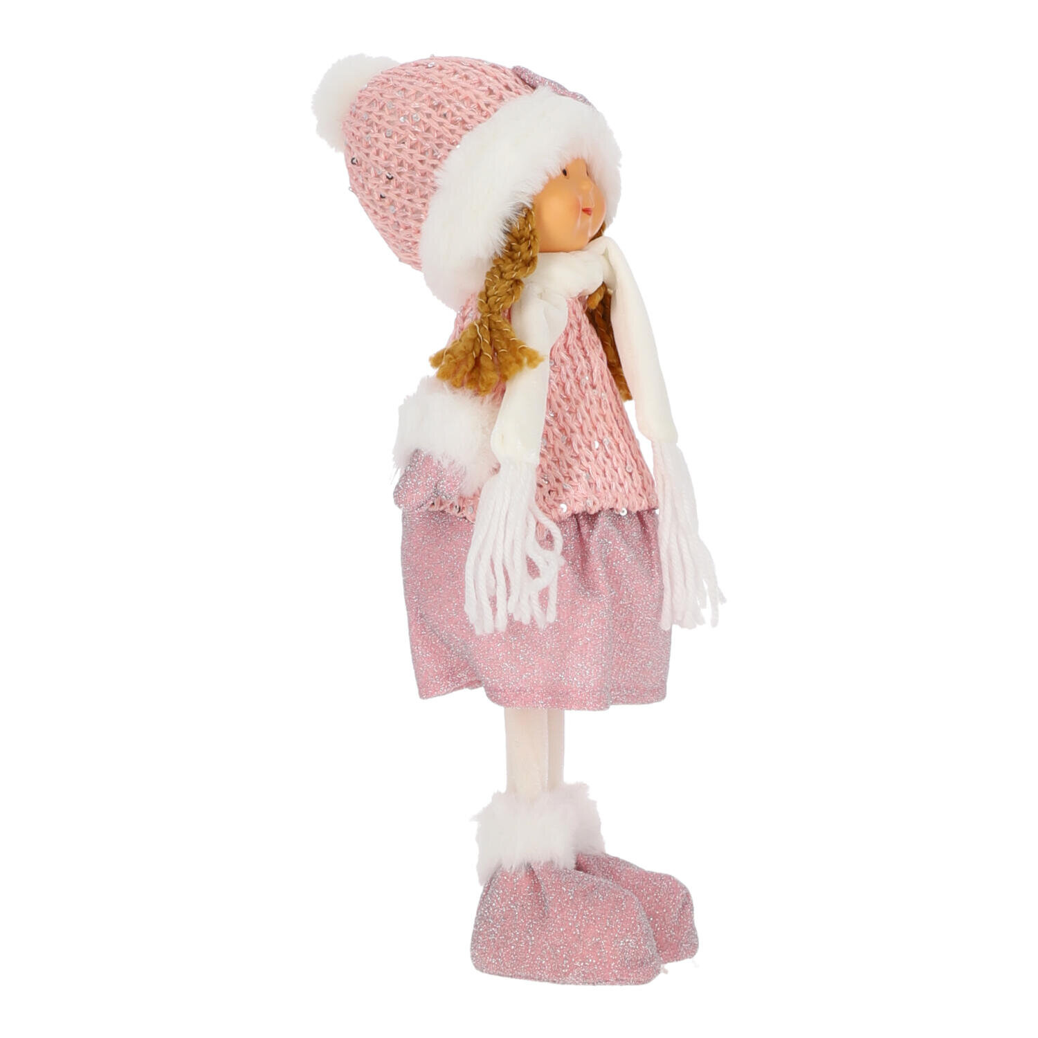 Figurka dziewczynka 38cm różowa - obrazek 6