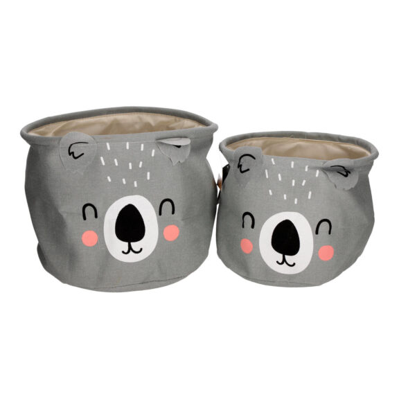 Zestaw 2 koszy Koala z tkaniny