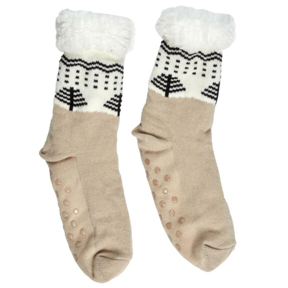 Skarpety zimowe sherpa ze wzorem rozmiar