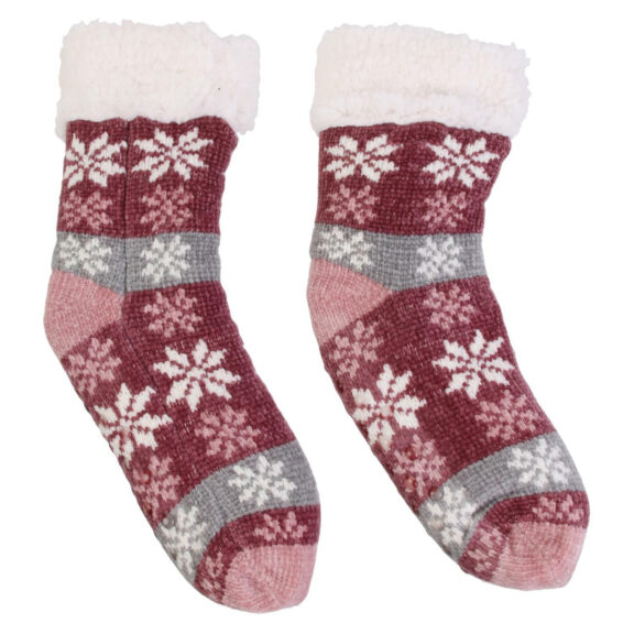 Skarpety ocieplane w świąteczny wzór