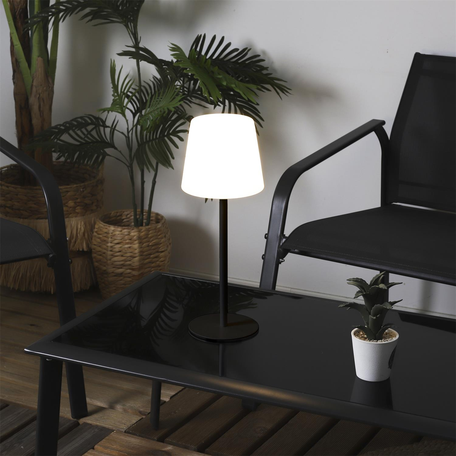Lampa stołowa USB czarna - obrazek 4