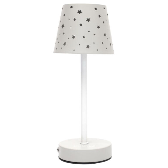 Lampa stołowa ładowana z ażurowymi