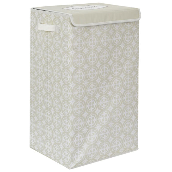 Kosz na pranie 60x35x30cm szary tkanina