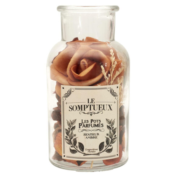 Szklany słój 12cm z pot pourri