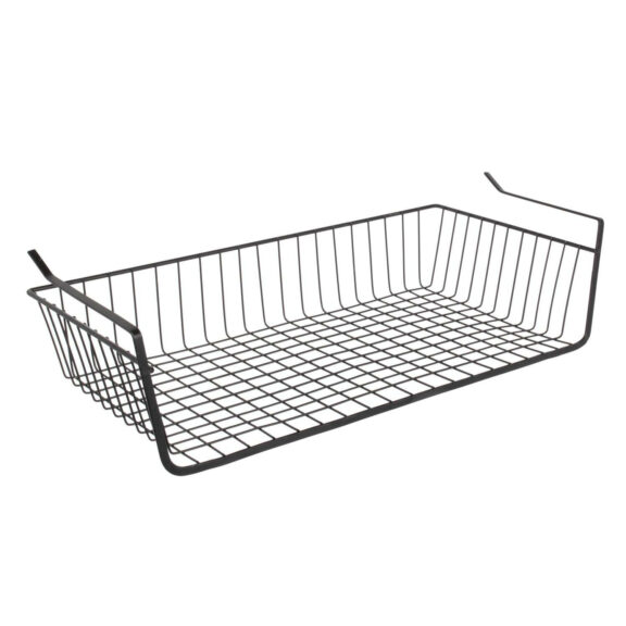 Podwieszany kosz podpółkowy L czarny