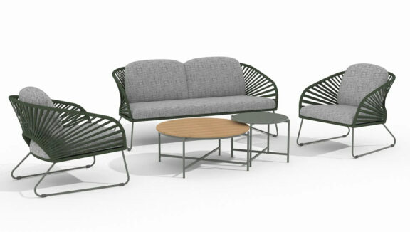 Zestaw ogrodowy Novella szary