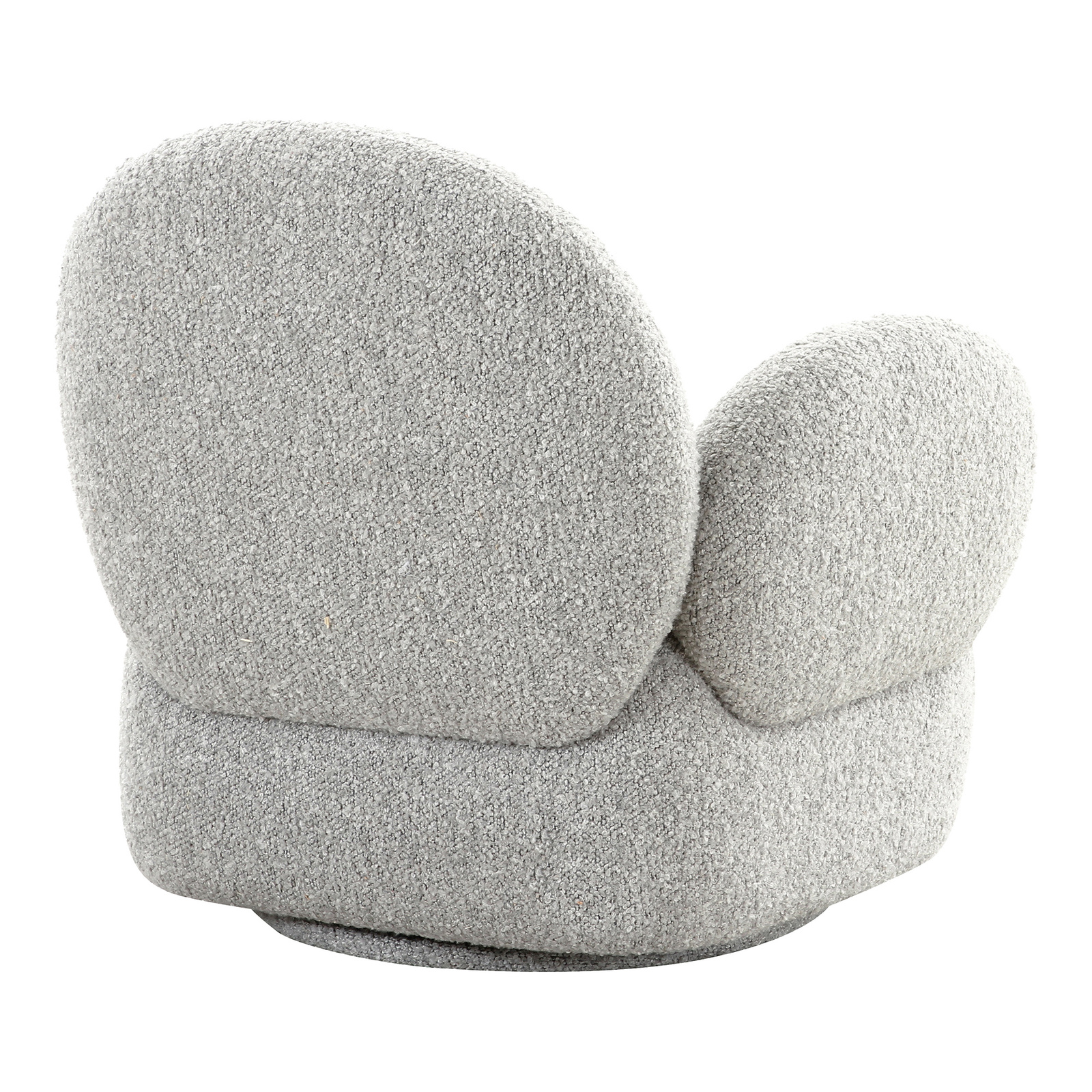 Fotel Messina obrotowy boucle szary - obrazek 3