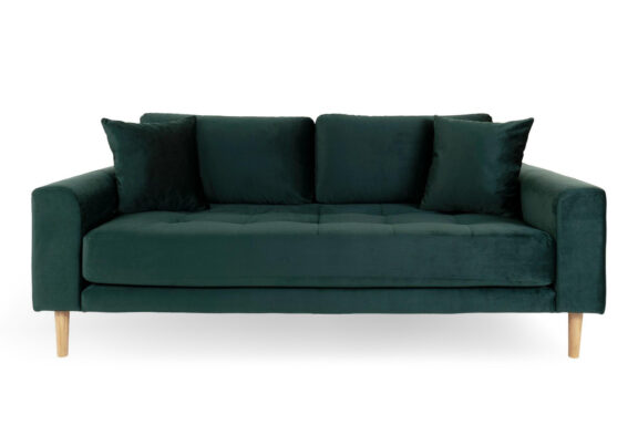 Sofa Lido 2,5 butelkowa zieleń/ nogi