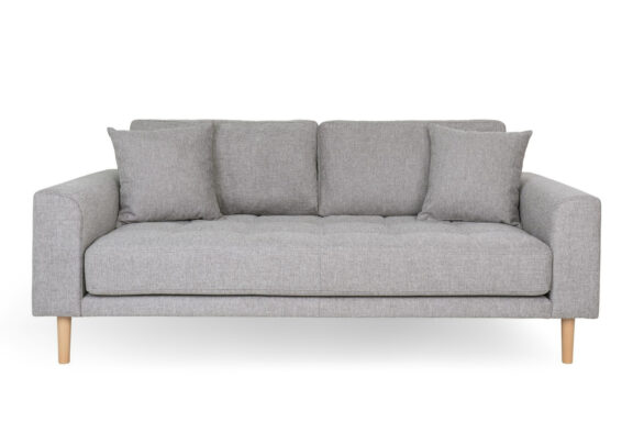 Sofa Lido 2,5 szara jasna/ nogi