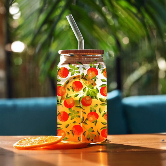 Szklanka z pokrywką i słomką Soleo 530ml