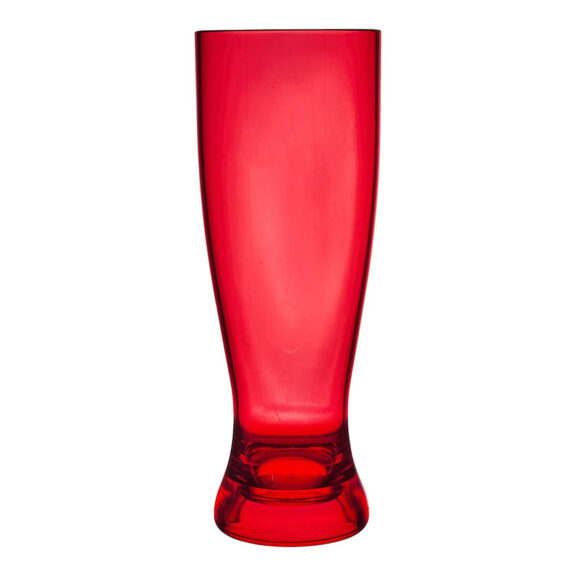 Szklanka do piwa Sky z tworzywa czerwona
