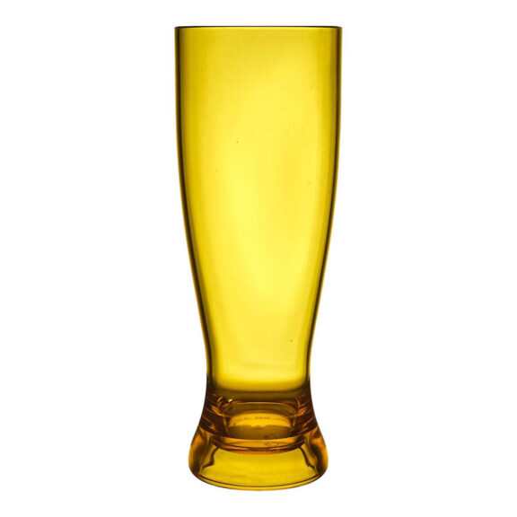 Szklanka do piwa Sky z tworzywa żółta