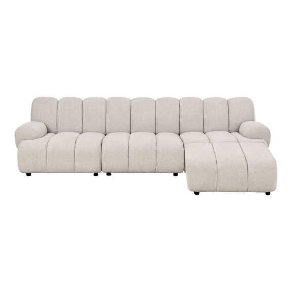 Sofa modułowa Taza 3,5-osobowa z pufem