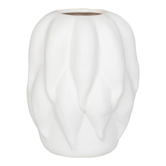 Wazon ceramiczny organiczny biały 26cm