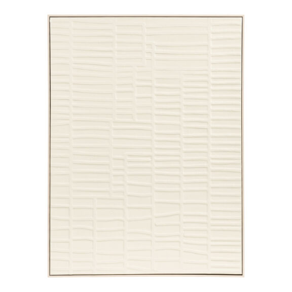 Dekoracja ścienna Ena - Relief, beżowa