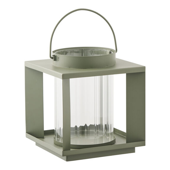 Latarnia Lohals szkło/metal, zielona