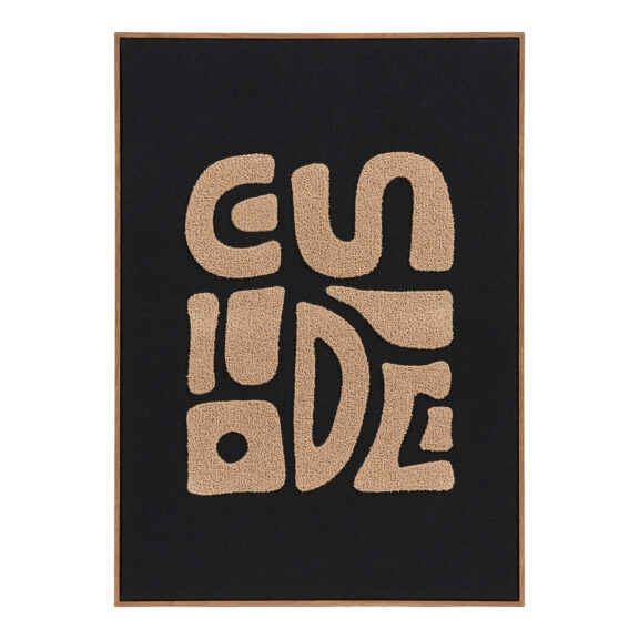 Dekoracja ścienna Tine beżowo-czarny