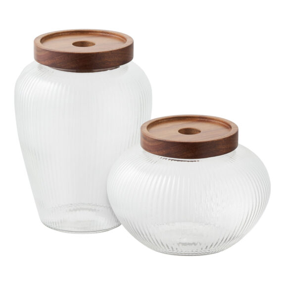 Zestaw 2 słoi do przechowywania Maya