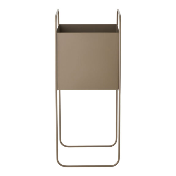 Doniczka stalowa, brązowa 22,5x22,5x54