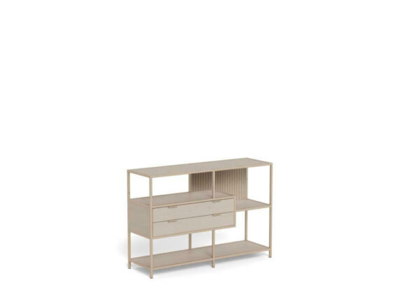 Regał Seaford V z  szufladami kaszmir