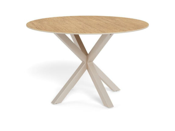 Stół Heaven 119cm okrągły ceramika dąb/