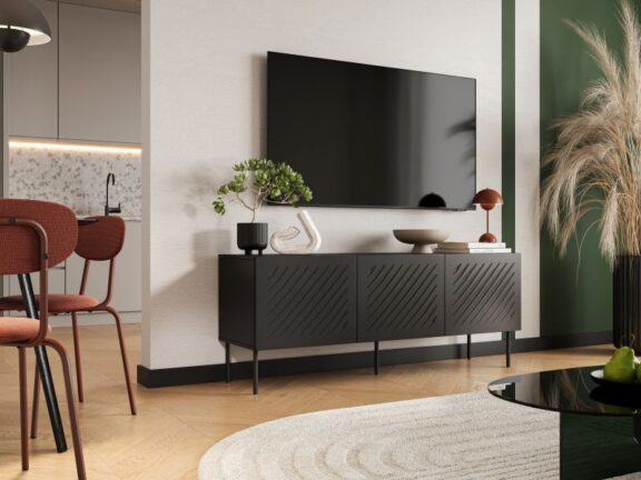 SIENA szafka RTV 150 czarny