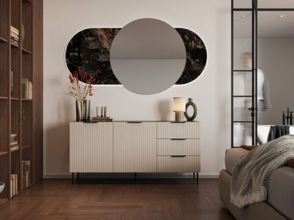 ALMERA komoda TYP 1 orzech warmia/ kaszmir