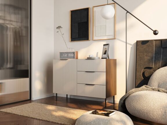 ALMERA komoda TYP 2 orzech warmia/ kaszmir