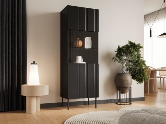 ISLA witryna 60 czarny mat