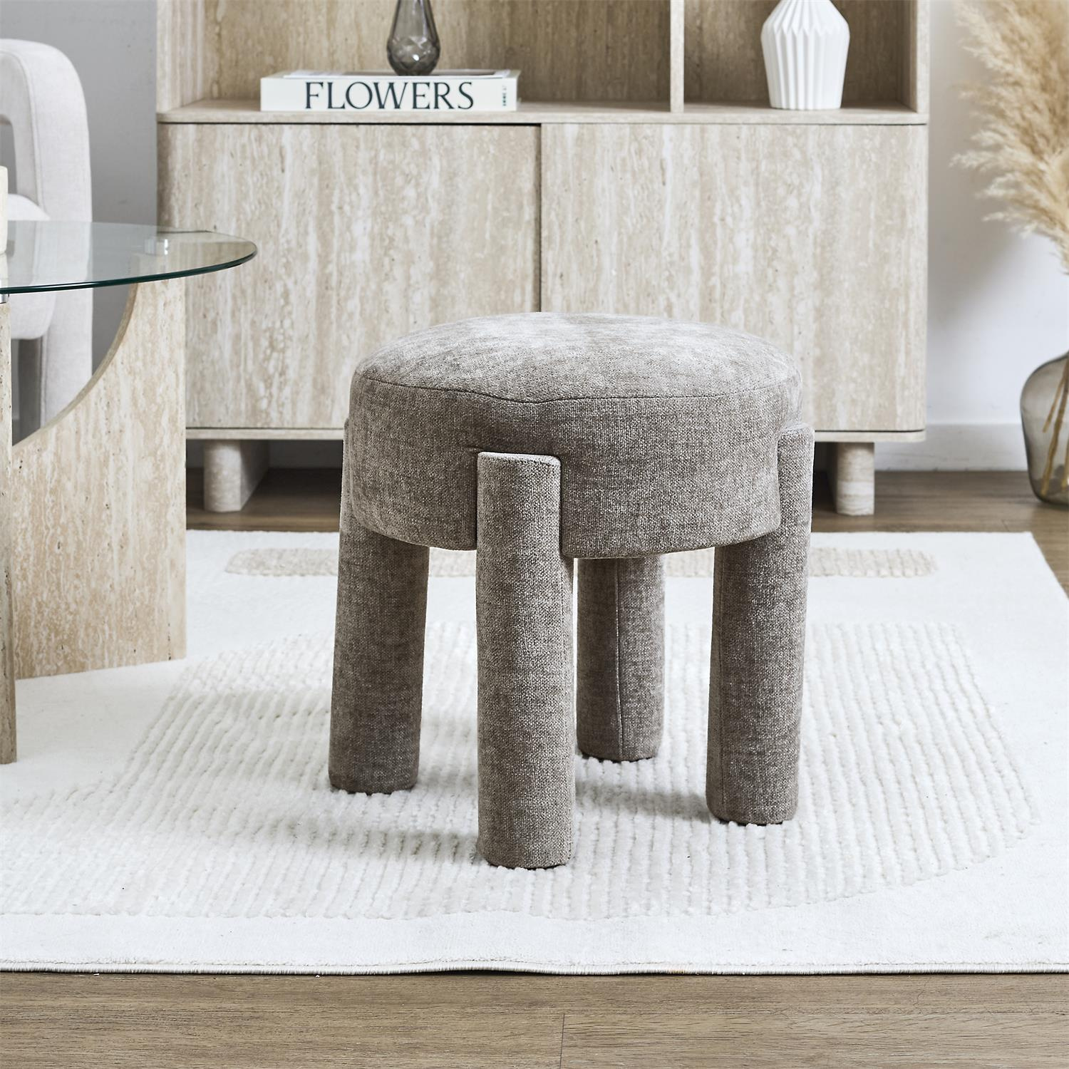 Stołek Emilia taupe - obrazek 2
