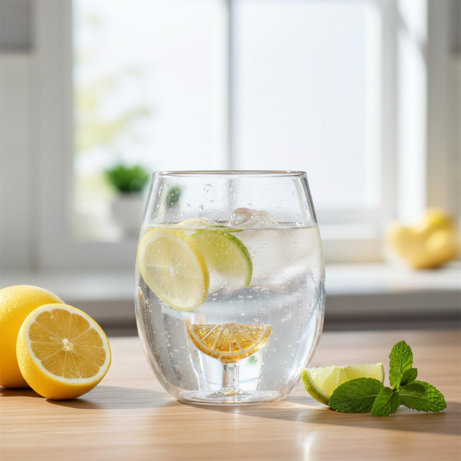 Szklanka z owocem 400ml cytryna - obrazek 2