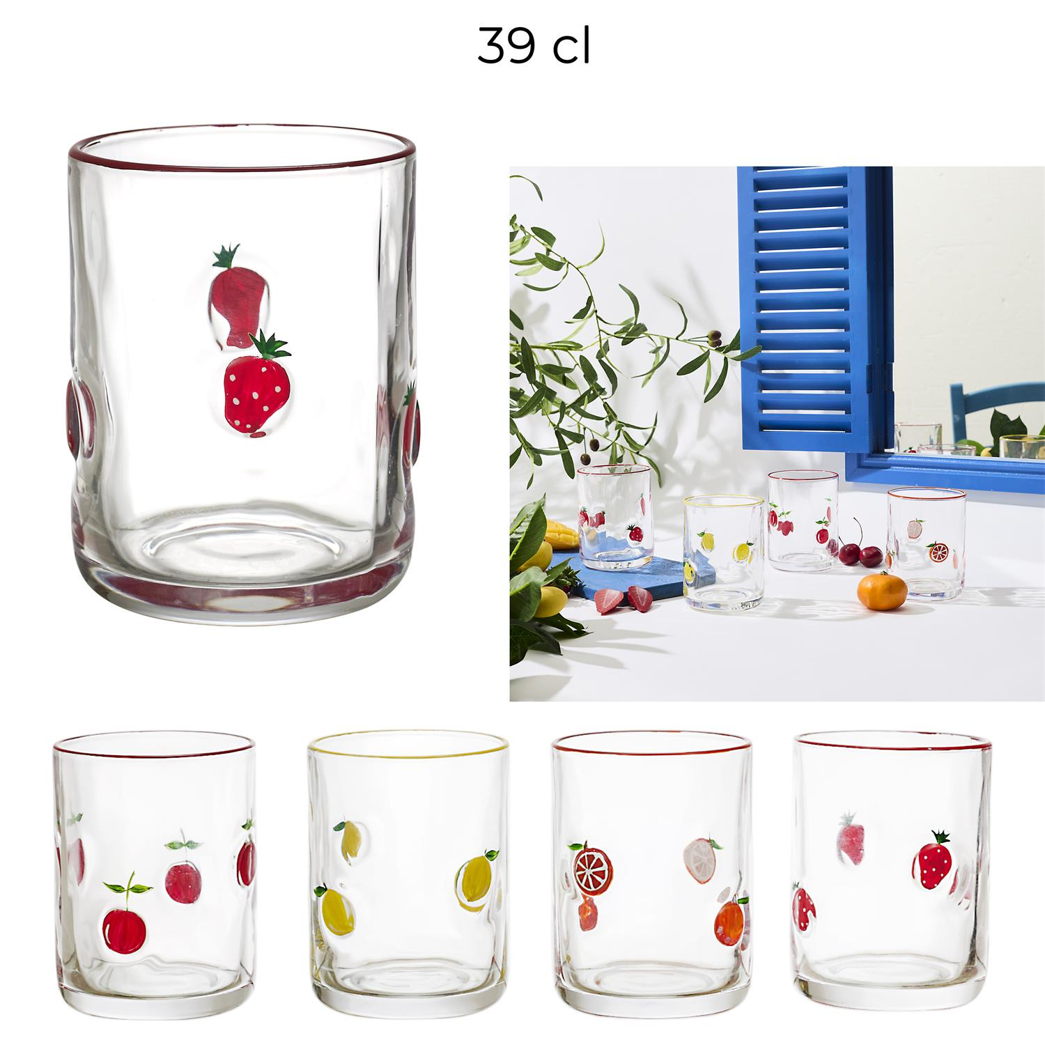 Szklanka w owoce cytryny 390ml - obrazek 6