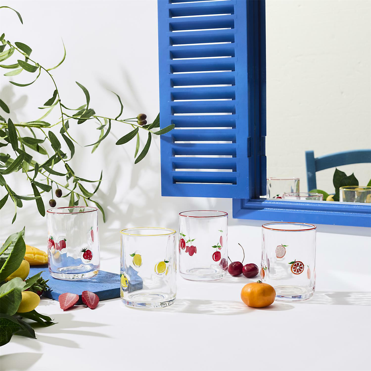 Szklanka w owoce cytryny 390ml - obrazek 2