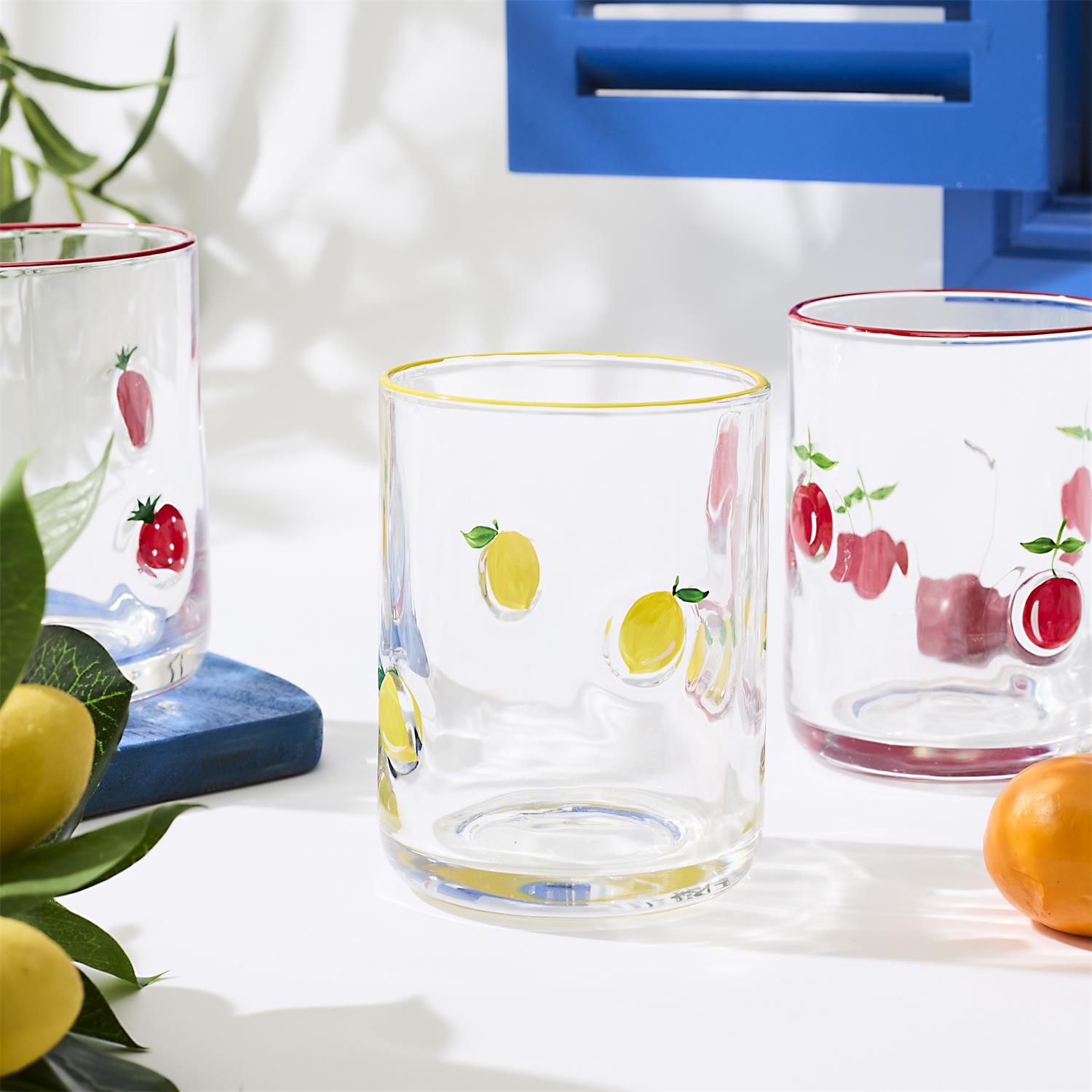 Szklanka w owoce cytryny 390ml - obrazek 5